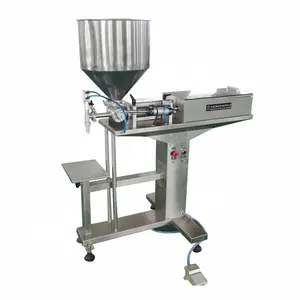 Cost-effective Convenient And Fast Semi Auto Syrup Food Fruit Beverage Flow Liquid Filling Machine