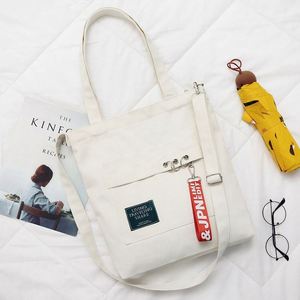 Bolso Tote con Bolsillo Interior, Doble Uso, Negro y Azul, Impresión Personalizada, Bolso Tote de Lona de Algodón de 12 oz - Product Image 3