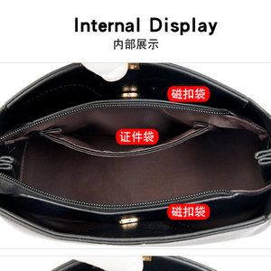 Luxury Fashion New Solid Color Matching Handbag Shoulder Bag Women's Bag Fashion <b>Tote</b> Handbags One-Shoulder Handbags - Product Image 6