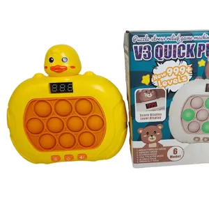 Máquina de jogo eletrônica portátil pop-up para crianças, brinquedo educativo pop-up de velocidade, jogo de bolhas, brinquedo bonito e rápido