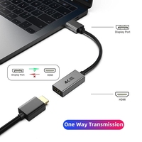 Cable Adaptador DisplayPort Macho a HDMI Hembra de 4K 60Hz Negro para Pantallas de Proyector HDTV y PC