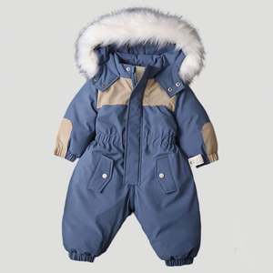 Baby Snowsuit Overalls Clothing Lightweight Warm Winter Children Down <b>Coat</b> Kids Down Jacket - Product Image 3