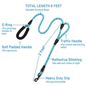 Nylon Outdoor Walking Pet Leash Simple Style Reflective Explosion-Proof <b>Dog</b> Leash for Pet Outdoor - Product Image 2