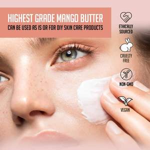 FF-芒果种子黄油原料有机散装供应商，1千克，最佳混合乳木果，用于自制搅打身体黄油、乳液、唇彩和肥皂制作 - Product Image 4