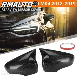 2PCS Coques de rétroviseurs pour Renault Clio 4 MK4 2012-2019, paire de capuchons de rétroviseurs à fixation directe, gauche et droite - Product Image 1