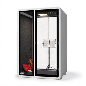 मल्टीफंक्शन साउंडप्रूफ ऑफिस फोन बूथ पोर्टेबल ध्वनिक मीटिंग पॉड होम पिछवाड़े कार्यालय - Product Image 1