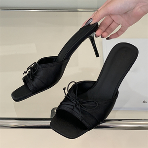 Sandalias Elegantes Casuales de Tacón Alto para Fiesta, Punta Abierta, Estilo Stiletto, Antideslizantes, Aptas para Verano y Otoño 2025 - Product Image 2