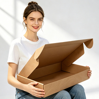 Caja de Embalaje Grande Moderna con Asa y Cierre Magnético, Fabricada con Cartón Corrugado Tipo E, Materiales Reciclados Ecológicos y Logotipo Personalizado
