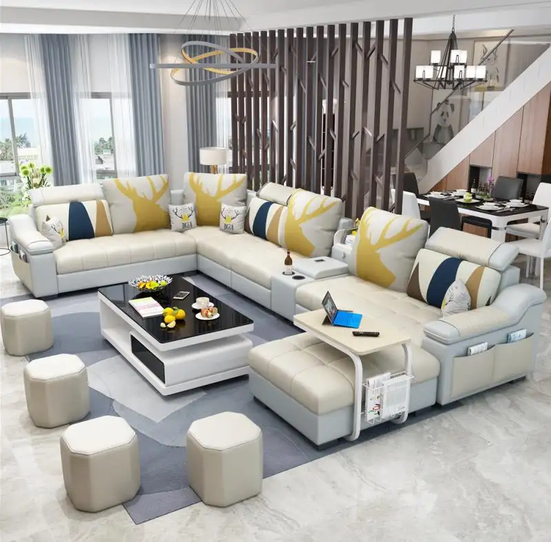 Divani di lusso Premium di alta qualità mobili da soggiorno Set di divani da salotto Set di divani in velluto in tessuto moderno mobili