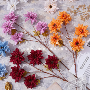 Fleurs de pivoine artificielles Yixuan, 5 têtes, en soie, pour décoration de mariage et de la maison - Product Image 5