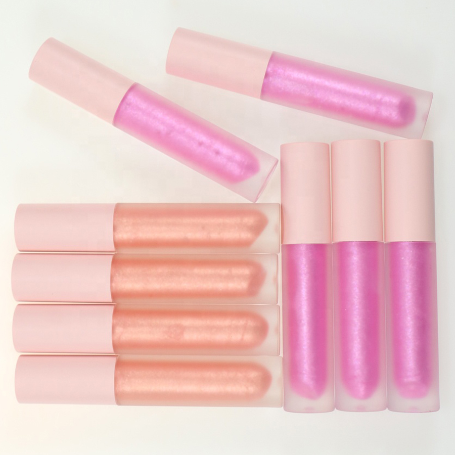 Оптовая продажа высокое качество веганский матовый Детский Розовый Блеск для губ 50 цветов телесный пигмент на заказ плюшевый блеск для губ частная этикетка