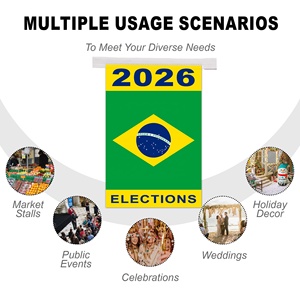 Bandera Personalizada para las Elecciones de Brasil 2026, Producción en Gran Volumen, Diseño Gratuito, Venta al Por Mayor, Fábrica para Eventos - Product Image 3