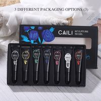 Beautilux Vente en gros Sculpture créative 5D Pâte à modeler Gomme Soak Off Gel Nail Modeling Gel Sculpture Nail Gel acrylique Soild