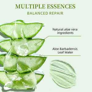 Crema Hidratante Orgánica Reparadora para Piel Dañada por el Sol, Blanqueadora, Calmante, Nutritiva, Hidratante Profunda, Gel Facial Natural de <span class=keywords><strong>Aloe</strong></span> Vera - Product Image 2