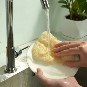 ฟองน้ำใยบวบออร์แกนิกธรรมชาติแผ่นใยขัดผิวนุ่มสำหรับใช้ในบ้านเป็นมิตรกับสิ่งแวดล้อม - Product Image 6