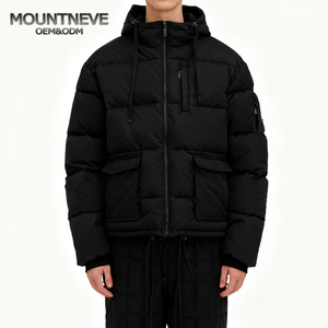 Giacca Puffer Invernale da Uomo, Cappotto Imbottito Pesante Impermeabile con Cappuccio Riscaldato, Taglie Forti, Caldo e alla Moda - Product Image 2