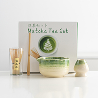 Kit de Cérémonie du Thé Matcha Portable en Céramique – Coffret Cadeau avec Bol, Fouet et Cuillère Classiques pour la Cérémonie du Matcha – Vente en Gros