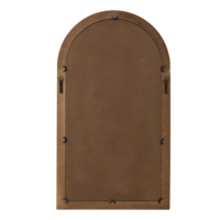 Espejo Decorativo Rústico de Madera Grande, Hecho a Mano, con Marco de Madera, Estilo Arco, para Montar en la Pared o de Pie, Decoración Rústica para el Hogar