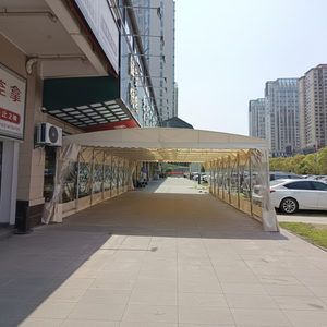 Auvent de marché rétractable en PVC, structure en alliage <span class=keywords><strong>d</strong></span>'aluminium galvanisé, tente mobile <span class=keywords><strong>coulissante</strong></span>, exposition en plein air, imperméable, toutes saisons - Product Image 1