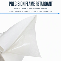 Ruban PET fin ignifuge avec adhésif acrylique double face