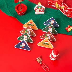 Clip Triangular Navideño de 50 mm, Clip de PVC para Notas, Organizador de Documentos para Oficina y Estudiantes, Soporte de Esquina - Product Image 1