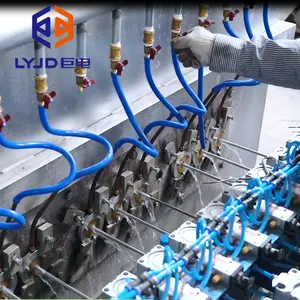 LYJD 2-3Ton 알루미늄 와이어로드 연속 주조기 양면 출력 주조 결정기 포함