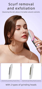 <span class=keywords><strong>Rasoir</strong></span> rechargeable pour l'épilation et l'exfoliation du <span class=keywords><strong>visage</strong></span>, en acier inoxydable, outil de <span class=keywords><strong>dermaplaning</strong></span> sonique pour femmes, <span class=keywords><strong>visage</strong></span> avec tête à pointe diamant - Product Image 4