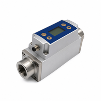 KF130 MEMS DN10 à DN25 RS485 4-20mA Affichage rotatif pour Air N2 O2 CO2 0 ° -270 ° Débitmètre de masse de gaz thermique à réponse rapide de 50 ms
