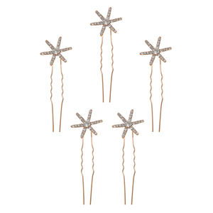 <span class=keywords><strong>Horquillas</strong></span> de diamantes de imitación de estrella de moda 5 uds un conjunto de <span class=keywords><strong>horquillas</strong></span> para niñas accesorios simples para el cabello de <span class=keywords><strong>novia</strong></span> <span class=keywords><strong>horquillas</strong></span> para mujeres - Product Image 1