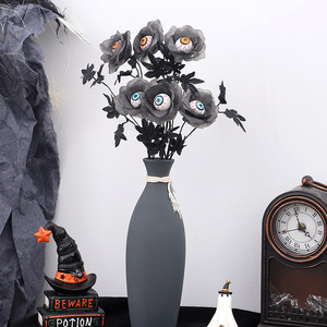 Ramo de Ramas Artificiales de Plástico de Estilo Gótico Creativo de 50 cm, Decoración de Ojos de Murciélago y Hojas de Arce para el Hogar, Fiesta de Halloween - Product Image 2