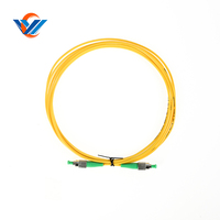 G657A1 SC/UPC FC/APC Tek Modlu Fiber Optik Patch Kablo 3M Sarı PVC/LSZH POE/GSM Uyumlu 5 Yıl Garantili