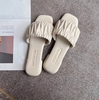 Sandales plates ouvertes pour femmes, respirantes, tendance estivale, avec lettres imprimées classiques