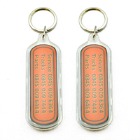 Porte-clés personnalisé à la mode avec Logo, nom, accessoires, numéro de téléphone, plaque d'immatriculation de voiture, porte-clés