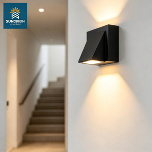 Applique Murale Extérieure Étanche IP65, Luminaire LED Moderne Haut/Bas en ABS pour Couloir, Jardin, Porche, Éclairage Mural Extérieur - Product Image 1