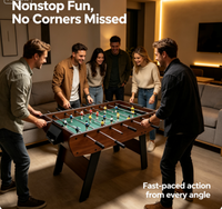Table de baby-foot portable, table de jeu compétitif pour la maison, la salle de jeux, les fêtes, les divertissements familiaux, les jeux sportifs d'intérieur