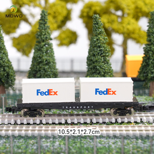 Modello N 1/160 di Veicolo da Trasporto, Treno Portacontainer con Pianale, Modello Ferroviario per Scene in Scala, <span class=keywords><strong>Hobby</strong></span> Fai-da-Te - Product Image 6
