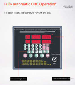 Máquina automática de enderezamiento de barras de refuerzo de acero, Motor de componente de núcleo de corte y enderezado de alambre de acero de nueva condición - Product Image 4