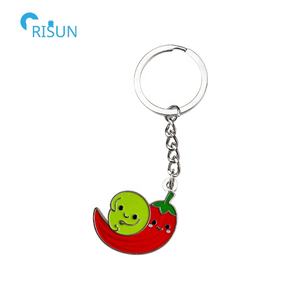 Émail doux personnalisé mignon légume épicé rouge piment Llaveros porte-clés porte-clés personnalisé poivre piment porte-clés - Product Image 6