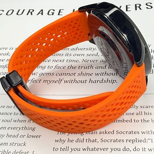 Correa de Reloj de Silicona Transpirable y Perforada con Hebilla Magnética Plegable de 20mm 22mm, Correa Deportiva Compatible con Relojes Inteligentes Huawei - Product Image 5