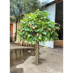 定制 240厘米高度迷你人造装饰苹果树便宜的价格苹果树植物批发