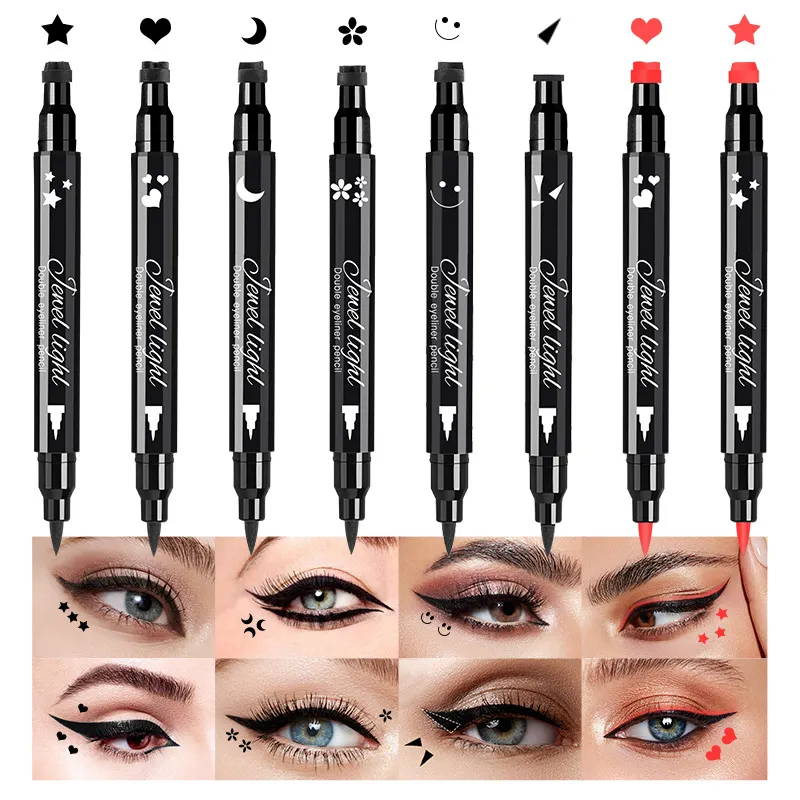 SHICELLE Eyeliner Stamp Waterproof Custom Logo Vegan Double Head Makeup 2 in 1 Eye Liner Liquid Eyeliner