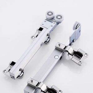 WEKIS Kits de quincaillerie de porte coulissante insonorisée en alliage de zinc durable avec mécanisme de fermeture douce et vis pour chambre, extérieur, cuisine - Product Image 4