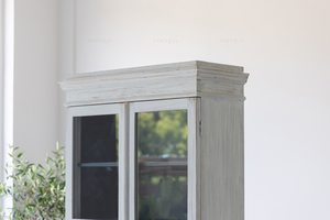 Armoire de rangement minimaliste moderne <span class=keywords><strong>en</strong></span> bois massif <span class=keywords><strong>Vitrine</strong></span> <span class=keywords><strong>en</strong></span> bois avec verre pour salle à manger Hôtel Hall Utilisation Salon <span class=keywords><strong>Vitrine</strong></span> - Product Image 3