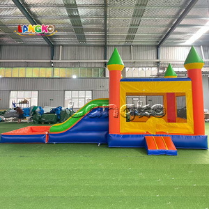 Vente flash d'été : château gonflable avec toboggan aquatique, fosse à balles, château gonflable pour enfants, château gonflable pour <span class=keywords><strong>location</strong></span> de fête - Product Image 1
