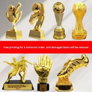 Trophée <span class=keywords><strong>de</strong></span> basket-ball et <span class=keywords><strong>de</strong></span> football en résine écologique pour MVP pour la Coupe du monde Golden Boot Golden Ball Golden Glove Sports Meet & Engraving - Product Image 3
