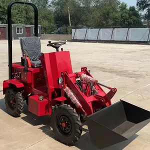 Free Shipping Mini Diesel/Electric Loader Cheap 400kg 600kg 1Ton Multi Function EPA Engine Front End Loaders