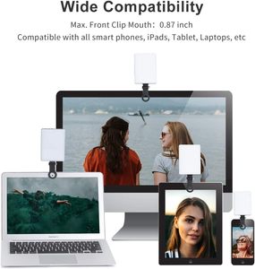 Luz portátil para Selfie con luz de relleno recargable de 2000mAh para teléfono móvil para portátil Zoom Call Vlog Makeup <span class=keywords><strong>TikTok</strong></span> Video - Product Image 2