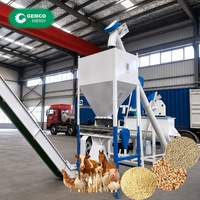 Usine de fabrication de granulés d'aliments pour animaux, mélangeur pour aliments pour porcs, haute automatisation, taux de formage élevé