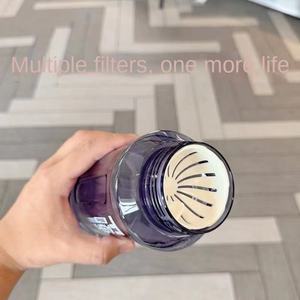 แก้วน้ำพีซีความจุขนาดใหญ่ ทนความร้อนสูง พกพาสะดวก พร้อมฟิลเตอร์กรองชา ฝาปิดแบบกดปุ่ม ดีไซน์สร้างสรรค์ ป้องกันการตกกระแทก เหมาะสำหรับกิจกรรมกลางแจ้งและออกกำลังกาย - Product Image 4