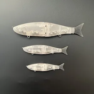 LVDE NEW Arrival 2 Section Glide Bait Blanks Trout Bait Blanks 17.8cm /64.5g Unpainted Fishing Lure